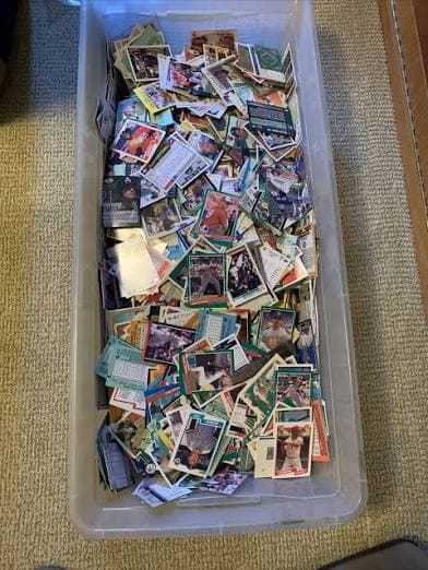 Bulk Pokemon cards in storage